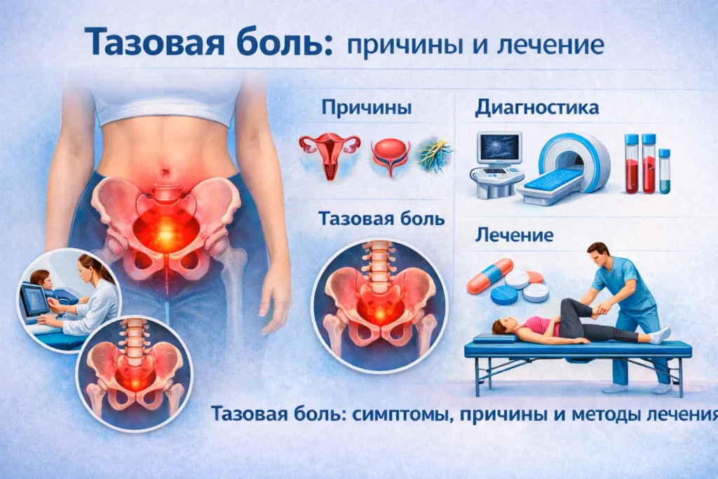 Тазовая боль у женщин и мужчин — причины, диагностика и современные методы лечения