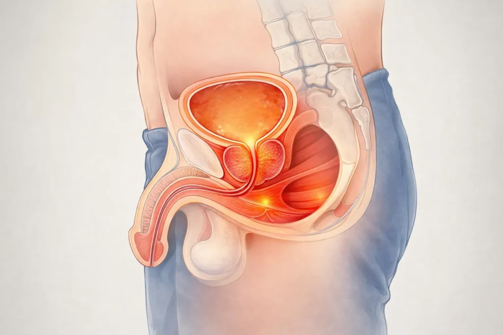 Сайт: https://drprof.clinic/ Тематика сайта: медицинский центр «Доктор Проф». Урология, лечение хронической тазовой боли, диагностика и терапия урологических заболеваний у мужчин. Тема статьи Синдром хронической тазовой боли у мужчин: симптомы и лечение Тип материала SEO-статья для медицинского сайта + экспертный материал для пациентов. Задача Написать медицинскую статью о синдроме хронической тазовой боли у мужчин (СХТБ). Материал должен: — объяснить, что такое синдром хронической тазовой боли — рассказать о причинах развития заболевания — описать основные симптомы — объяснить методы диагностики — рассказать о современных методах лечения Статья должна быть написана понятным языком для пациентов, но с медицинской экспертностью. Основные ключевые слова синдром хронической тазовой боли у мужчин синдром хронической тазовой боли схтб симптомы схтб лечение хроническая тазовая боль у мужчин Дополнительные ключевые слова синдром хронической тазовой боли причины тазовая боль у мужчин симптомы лечение хронической тазовой боли боль в промежности у мужчин боль в области таза у мужчин синдром тазовой боли лечение хронический простатит тазовая боль LSI слова уролог предстательная железа боль в промежности дискомфорт в тазовой области нарушение мочеиспускания хронический болевой синдром воспаление простаты диагностика урологических заболеваний Требования к объему Статья 10000–13000 символов. Требования к структуре H1 Синдром хронической тазовой боли у мужчин: симптомы и лечение Вступление Кратко объяснить, что синдром хронической тазовой боли является распространенной причиной длительного дискомфорта в области таза у мужчин. H2 Что такое синдром хронической тазовой боли H2 Основные причины синдрома хронической тазовой боли — хронический простатит — мышечные спазмы тазового дна — неврологические нарушения — нарушения кровообращения H2 Симптомы синдрома хронической тазовой боли — боль в промежности — боль в нижней части живота — боль в области таза — дискомфорт при мочеиспускании — боли при длительном сидении H2 Как диагностируется синдром хронической тазовой боли — консультация уролога — лабораторные анализы — инструментальная диагностика H2 Современные методы лечения — медикаментозная терапия — физиотерапия — лечение хронического простатита — комплексная терапия H2 Можно ли предотвратить синдром хронической тазовой боли H2 Когда необходимо обратиться к врачу Перелинковка Добавить ссылку на сайт клиники: https://drprof.clinic/ Использовать анкоры: лечение хронической тазовой боли уролог в Москве клиника Доктор Проф Дополнительно Добавить блок FAQ (6 вопросов): — что такое синдром хронической тазовой боли — почему возникает тазовая боль у мужчин — может ли простатит вызывать тазовую боль — сколько длится лечение — можно ли полностью избавиться от синдрома — когда нужно обратиться к врачу Требования к тексту Текст должен: — быть написан понятным медицинским языком — не содержать переспама ключевых слов — быть полезным для пациентов — использовать короткие абзацы — содержать списки Тон статьи Экспертный, медицинский, понятный для пациентов.