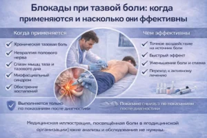 блокады при тазовой боли показания эффективность и лечение хронической боли